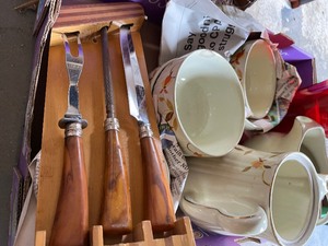 Hall dishware, carving set