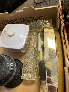 Casserole, pitcher, vases