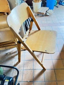 4 wood folding chairs