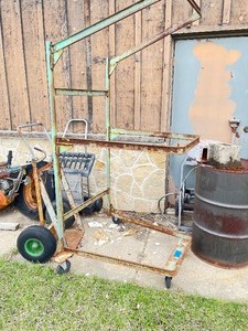 Metal cart rack