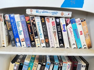 Shelf and VHS