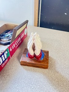 Praying hands, Crucifix