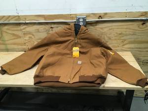 lot 27 image: 2XL Flannel Lined Loose Fit Carhartt Jacket Model # 0J0140-M 04192428