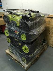 lot 32 image: Lot of 8 - Assorted Ryobi Mowers (Untested Store Returns)