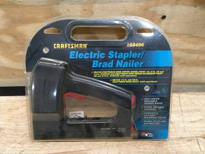 lot 36 image: Vtg Craftsman Electric Stapler  Brad Nailer Model # 68496
