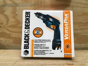 lot 37 image: Black And Decker 7.2V Variable Speed Cordless Drill Model # VP840T