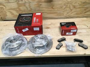 lot 45 image: A-Premium Brake Discs And Brake Pads (Brake Disc Model # BRR31583) (Brake Pad Model # BPD11570)