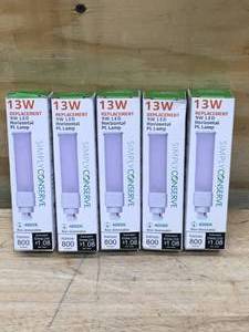 lot 65 image: Lot of 5 - 9 Watt LED PL Lamp 800 lumens