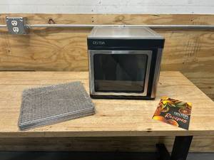 lot 84 image: OSTBA Food Dehydrator Machine, 9 Stainless Steel Trays Dehydrators for Food and Jerky, Herbs, Veggies, Fruits, Adjustable Temperature and 48H Timer, Overheat Protection, 1000W, Recipe Book Included