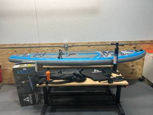 lot 87 image: BASS PRO SHOPS- Ascend Inflatable Stand-Up Paddle Board Package
