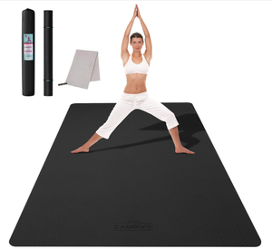 lot 114 image: CAMBIVO 6X4 Extra Large Yoga Mat