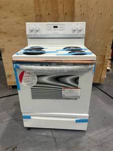lot 140 image: Frigidaire 30 Electric Stove Model # FFEF3016VW