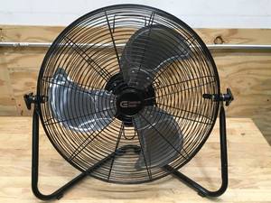 lot 103 image: Commercial Electric 20 in. 3-Speed High Velocity Floor Fan Model # SFC1-500B