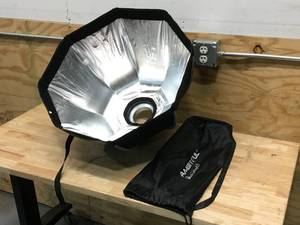lot 105 image: AMBITFUL 25.6inch  65 cm Portable Octagon Umbrella Softbox, Quick Installation Softbox