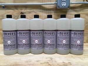 lot 110 image: Lot of 6 - Mrs. Meyers Lavender Multi-Surface Concentrate 32 Fl oz (1qt)