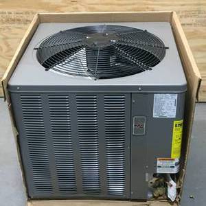 lot 118 image: Ruud Central Air Conditioner Condenser Model # 13AJN42A01 (Untested)