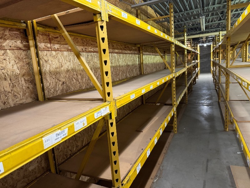 Industrial Shelves 30 x 9 x 9 Tall, 11 Sections