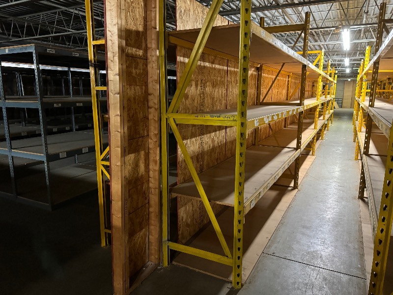 Industrial Shelves 30 x 9 x 9 Tall, 5 Sections