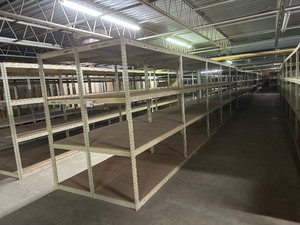 Industrial Tear Drop Shelves 30 x 6 x 7 Tall 10 Sections
