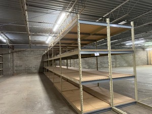 Industrial Tear Drop Shelves 30 x 6 x 8 Tall 12 Sections
