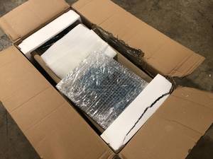 Outsunny Portable Folding Charcoal BBQ Grill in Silver Stainless Steel Camp Picnic Cooker with a Large Non-Stick Cooking Space   Customer Returns See Pieces