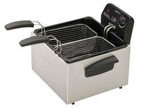 lot 93 image: New Presto ProFry 12-Cup Dual-Basket Deep Fryer