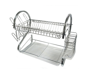 lot 98 image: New Better Chef 22 Aluminum Dish Rack - Chrome