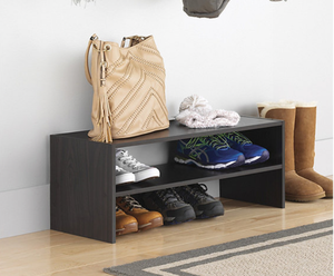 lot 107 image: New Whitmor 31 Stackable Shoe Rack - Espresso