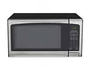 lot 118 image: New Hamilton Beach 1.3 Cu. Ft. 1000-Watt Countertop Microwave Oven with Stainless Steel Front