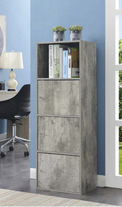 lot 143 image: New Convenience Concepts X-Tra Storage 3-Door Cabinet - Faux Birch