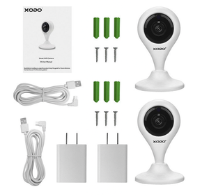 lot 190 image: New Contixo Xodo 2-Pack Wireless Smart Home Security Cameras