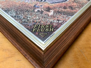 lot 104 image: Vintage MILLER HIGH LIFE First Flush Grouse Hunting Beer Mirror Sign