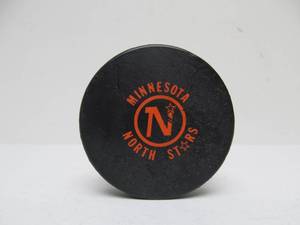 lot 17 image: Vintage Minnesota North Stars Hockey Puck