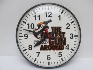 lot 22 image: Working Ingersoll-Rand Tool Advertising Clock - The Fastest Gun Around