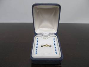 lot 53 image: Genuine 14K Gold Small Heart Ring - Size 0