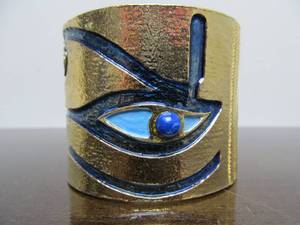 lot 76 image: Excellent Large Mid Century Signed ACCESSOCRAFT Cuff Bracelet