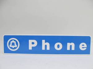 lot 90 image: Nice Vintage BELL Telephone Payphone Porcelain Sign 15.5