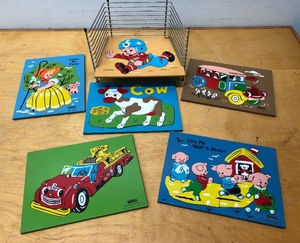lot 236 image: Lot of 6 Vintage Wooden SIFO Puzzles 