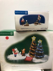 lot 246 image: Large Lot of Boxed Christmas Village Houses etc