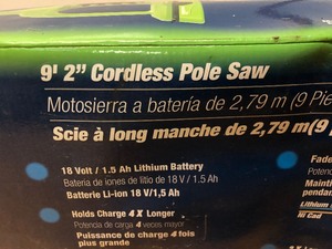 lot 267 image: New in Box Earthwise Cordless Pole Saw