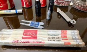 lot 289 image: Lot of Old Vintage Coca Cola Advertising Pieces
