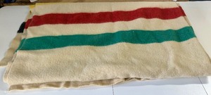 lot 350 image: Old Vintage HUDSON BAY Wool Blanket