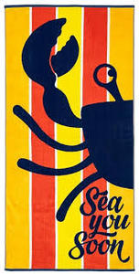 lot 31 image: Loftex Youth 2 Pack Beach Towel Crab 30 x 60