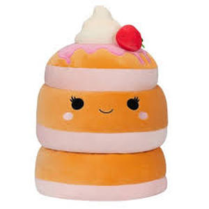 lot 53 image: Squishmallows 16 Sawtelle the Strawberry Pancakes Plush Toy