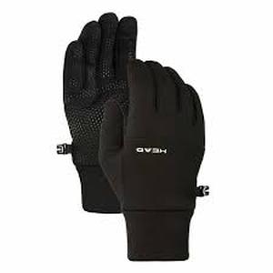 lot 90 image: HEAD Mens Ultrafit Touchscreen Running Gloves-XS