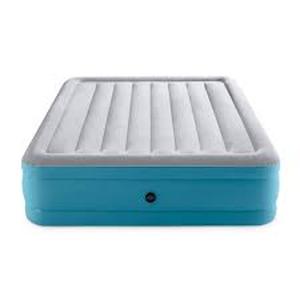 lot 126 image: Intex Raised 16 Air Mattress with Hand Held 120V Pump - Queen Size
