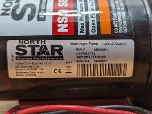 lot 108 image: North Star Pressure Pump - NSQ 4062Q - 60 PSI4.1 Bar - 4 GPM - 12 Volt - 13 Amp