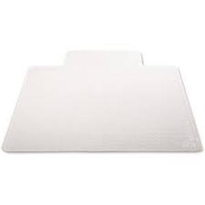 lot 154 image: Deflect-o DuraMat Clear 45 in. W x 53 in. H Vinyl for Low Pile Carpet Chair Mat