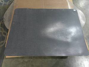 lot 143 image: 35 x 37 Office Chair Mat- Black Gray