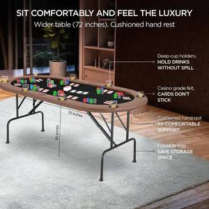 lot 18 image: ZivPlay 8 Player Poker Table